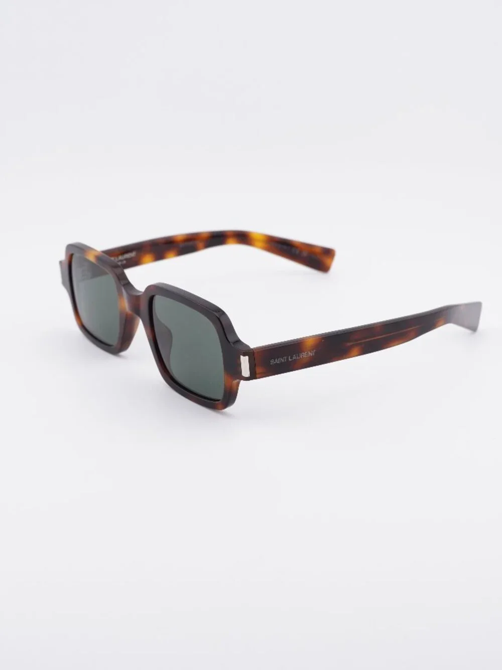Saint Laurent SL720 003 Sunglasses Havana Rectangle Frame, Grey Lenses
